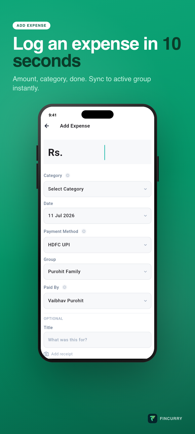 Add expense
